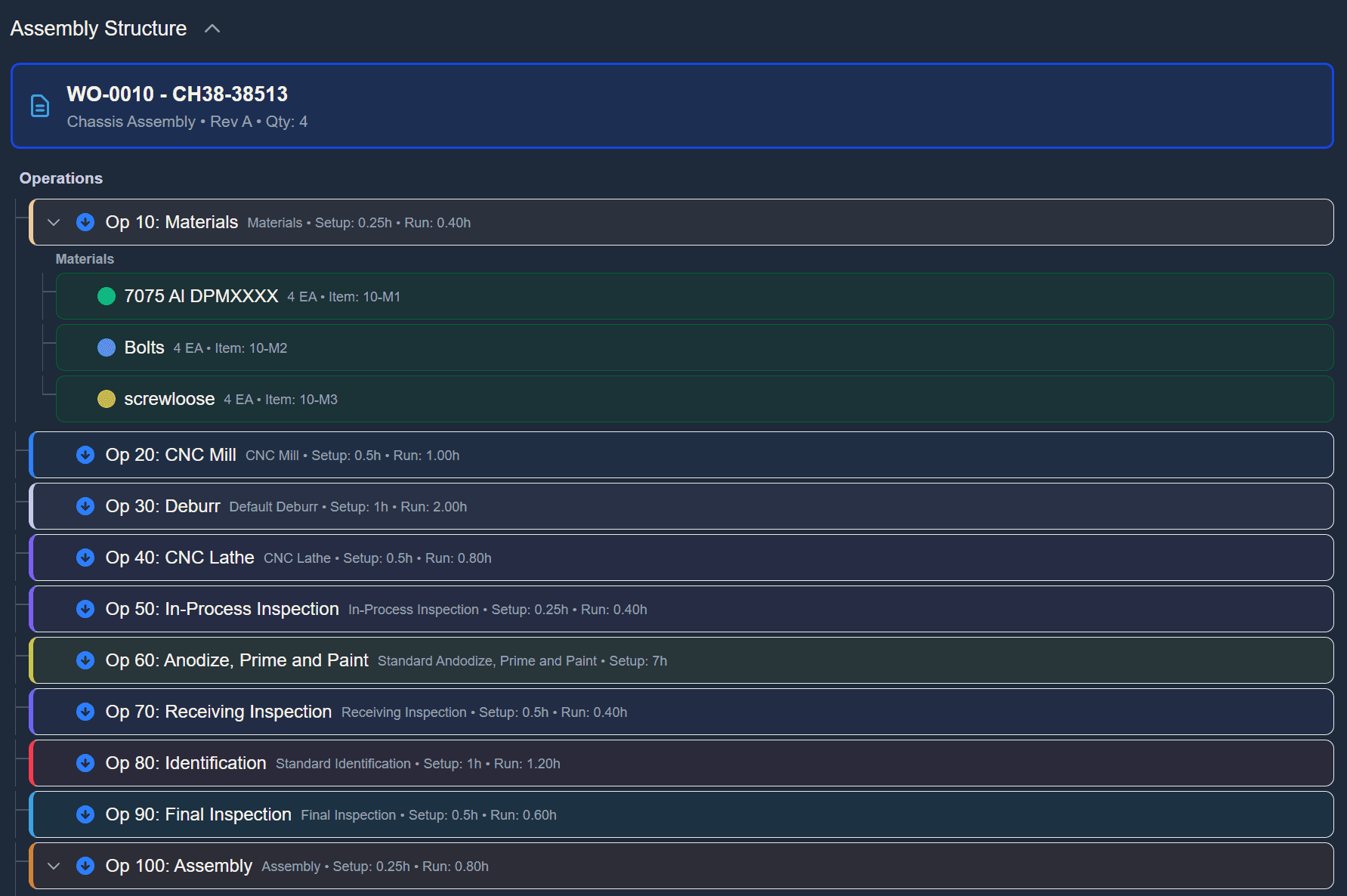 Work Order Management Interface